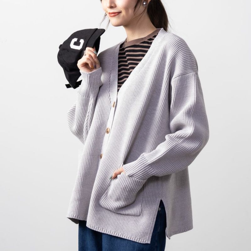 NAVY  スポンディングカーディガン レディース商品画像-2