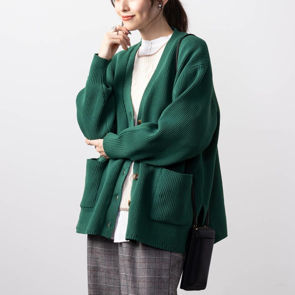 NAVY スポンディングカーディガン レディース商品画像-4