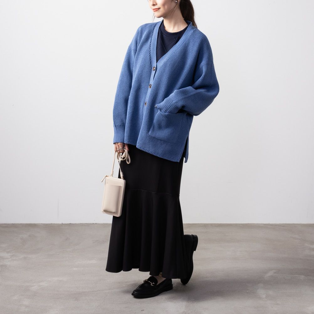 NAVY スポンディングカーディガン レディース