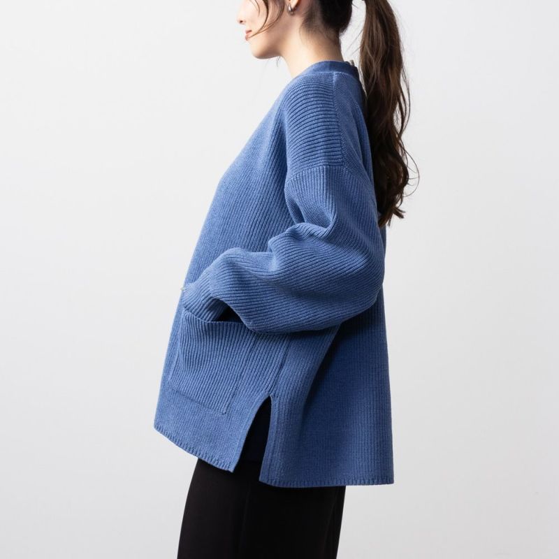 NAVY  スポンディングカーディガン レディース商品画像-7