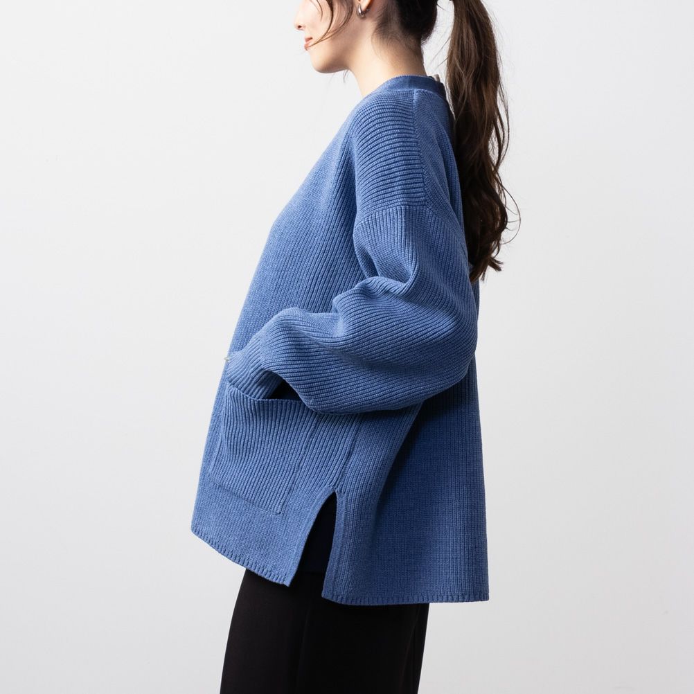 NAVY  スポンディングカーディガン レディース商品画像-7