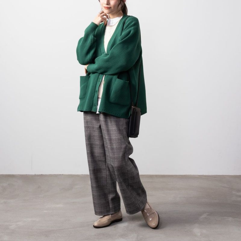 NAVY  スポンディングカーディガン レディース商品画像-11