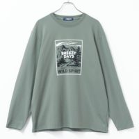 T-GRAPHICS ボックスプリント長袖Tシャツ メンズ