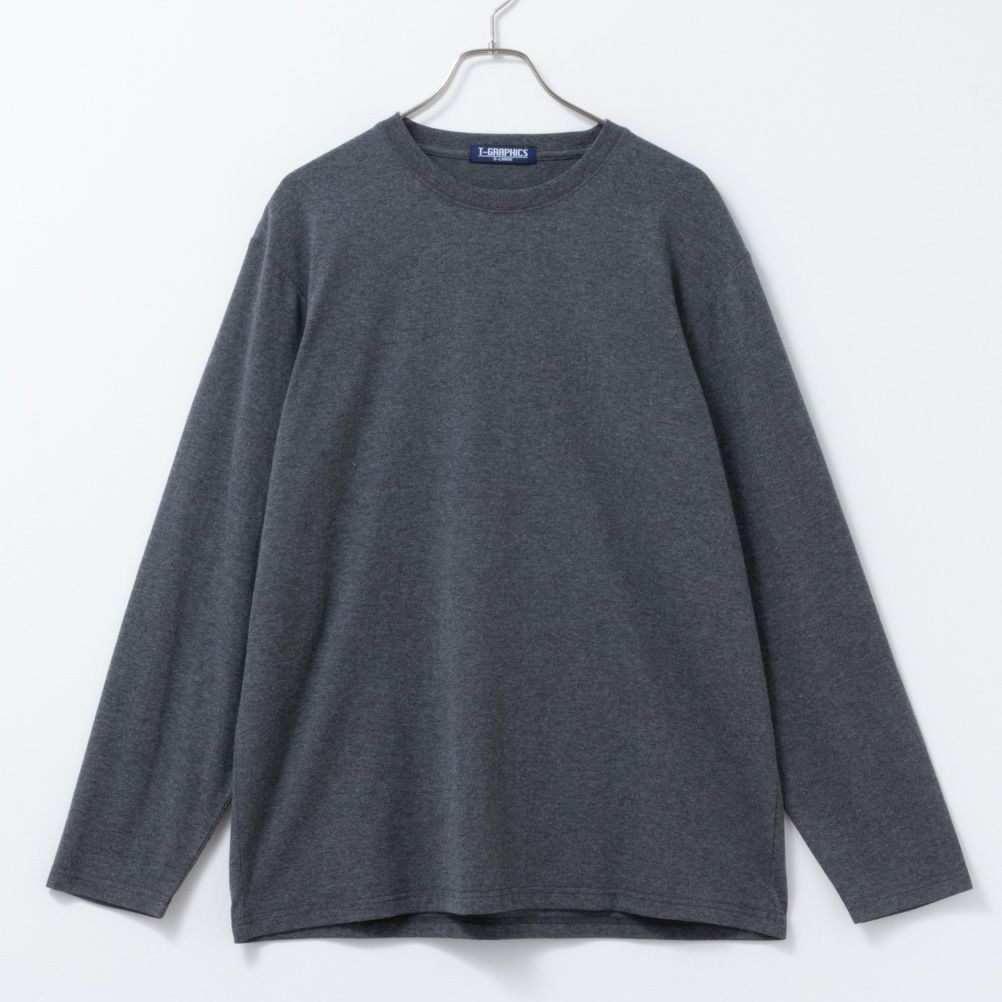 T-GRAPHICS ボックスプリント長袖Tシャツ メンズ