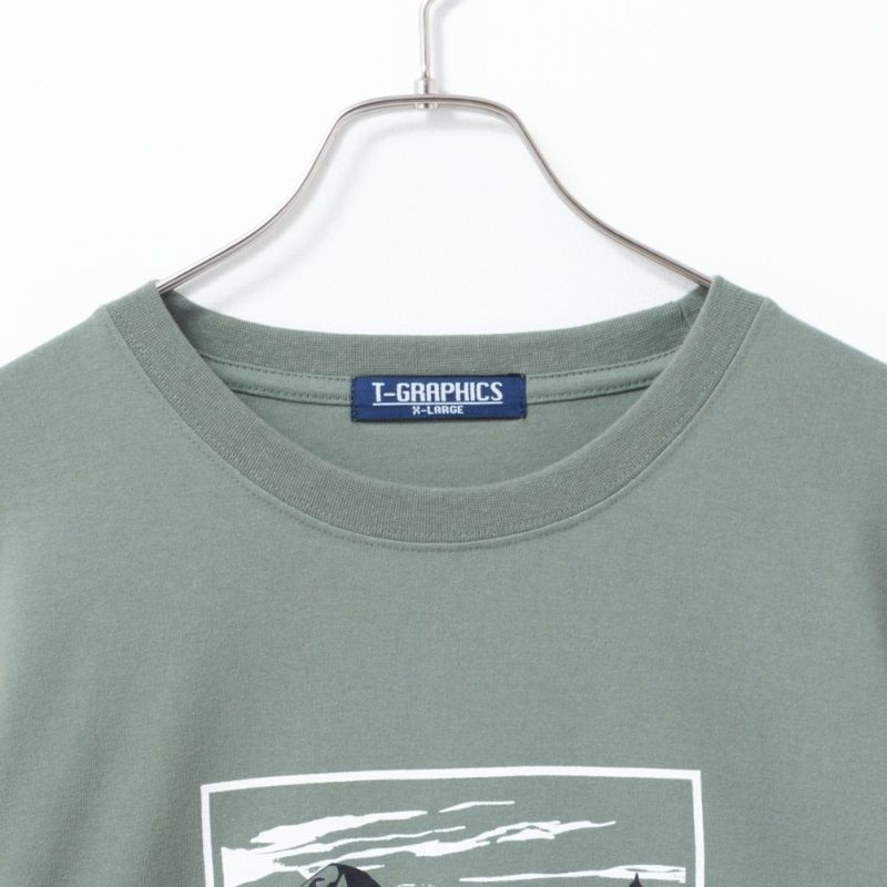 T-GRAPHICS  ボックスプリント長袖Tシャツ メンズ商品画像-11