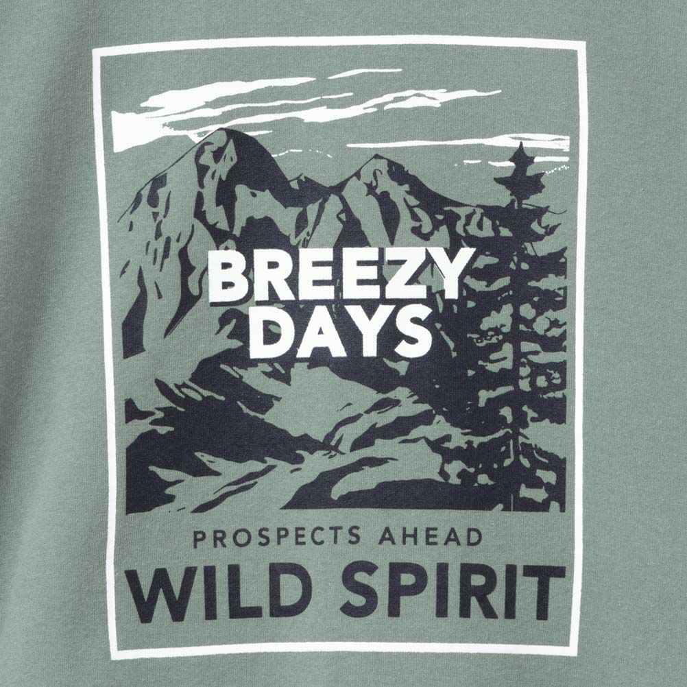 T-GRAPHICS ボックスプリント長袖Tシャツ メンズ