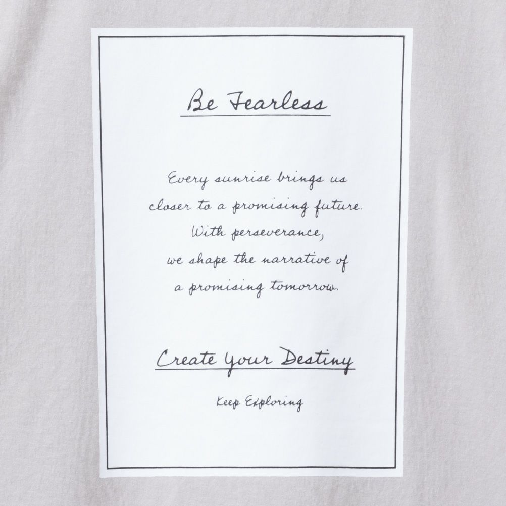 T-GRAPHICS ボックスプリント長袖Tシャツ メンズ