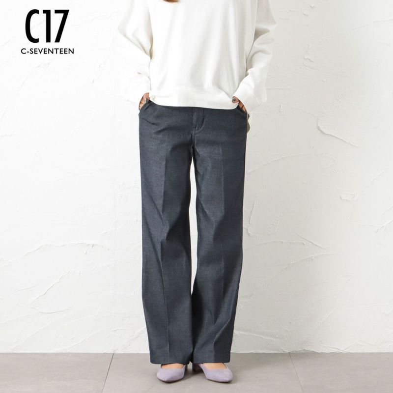C17  LACHIC ワイドデニムパンツ レディース商品画像-1