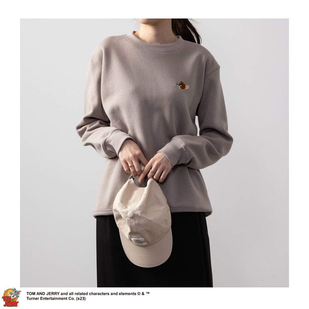 Tom and Jerry 裏起毛トレーナー レディース