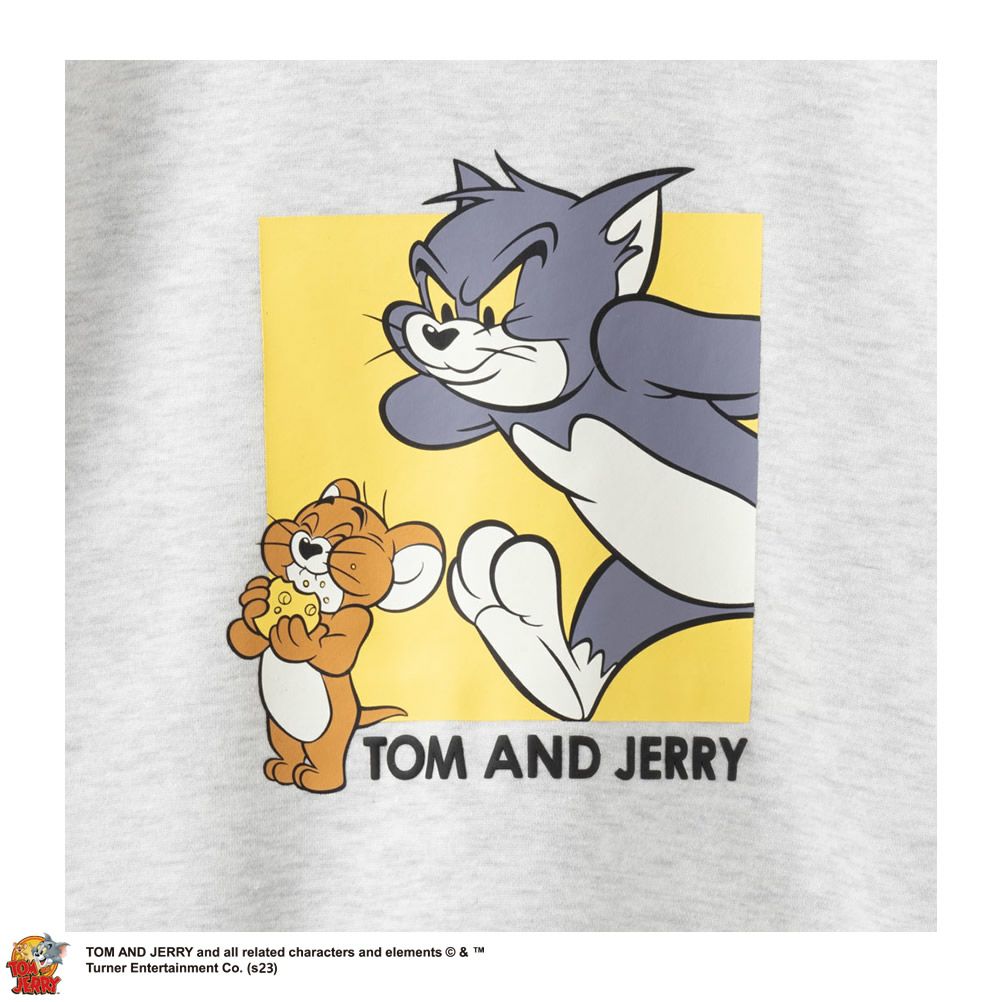 Tom and Jerry 裏起毛トレーナー レディース