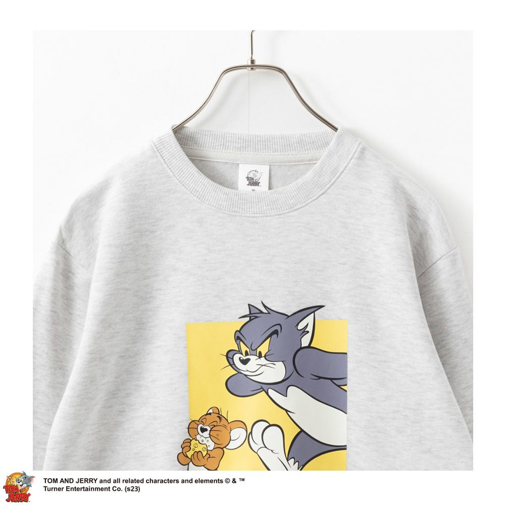 Tom and Jerry 裏起毛トレーナー レディース