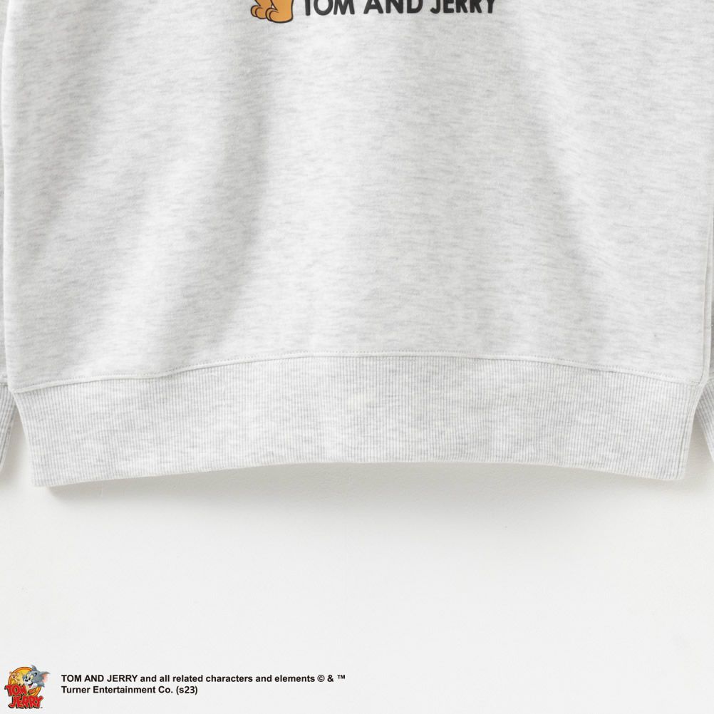 Tom and Jerry 裏起毛トレーナー レディース
