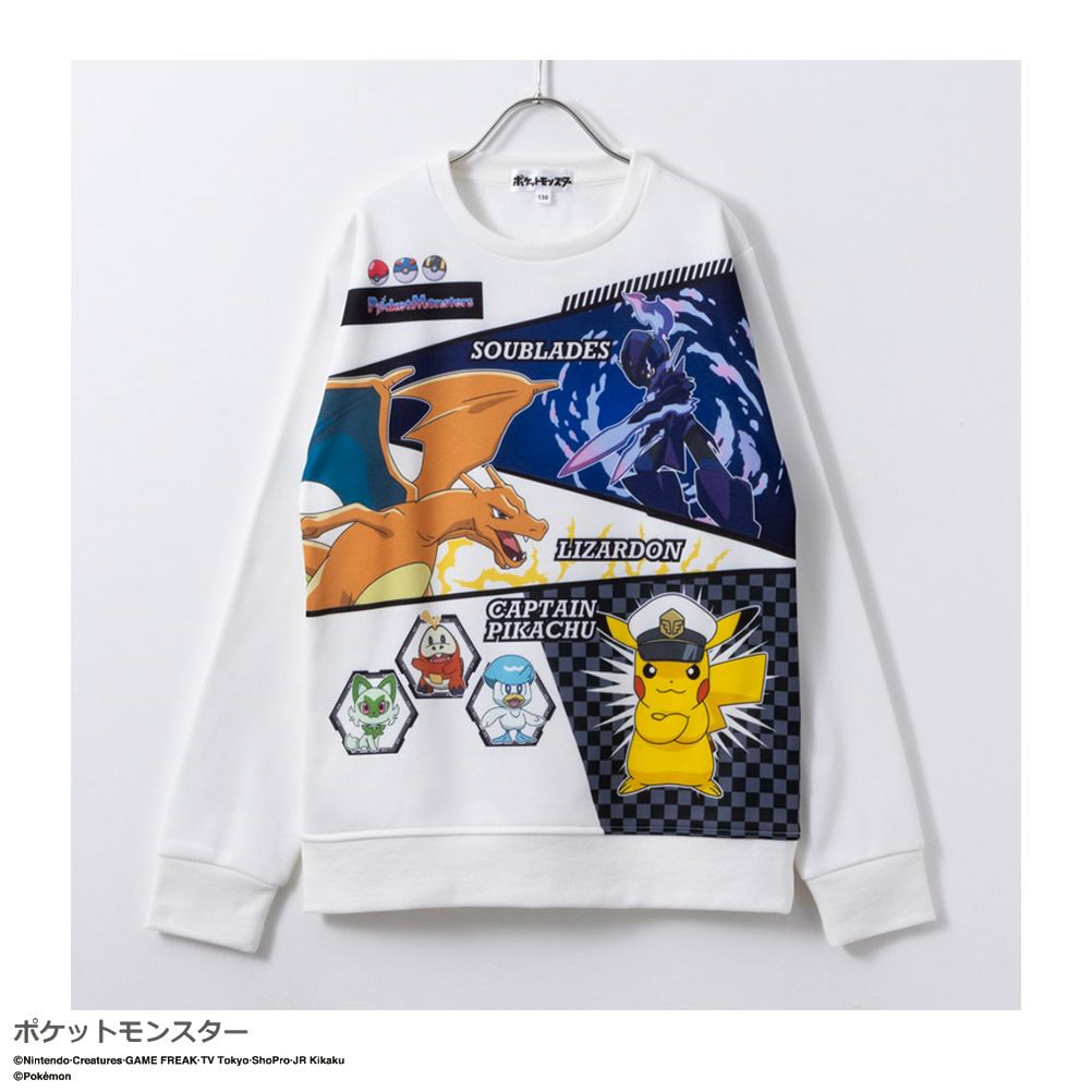 ポケットモンスター 裏起毛プリントトレーナー キッズ商品サムネイル-1