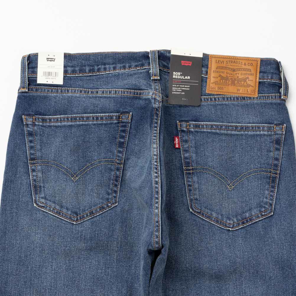 Levi's 505(TM) レギュラーフィット ストレートデニムパンツ メンズ