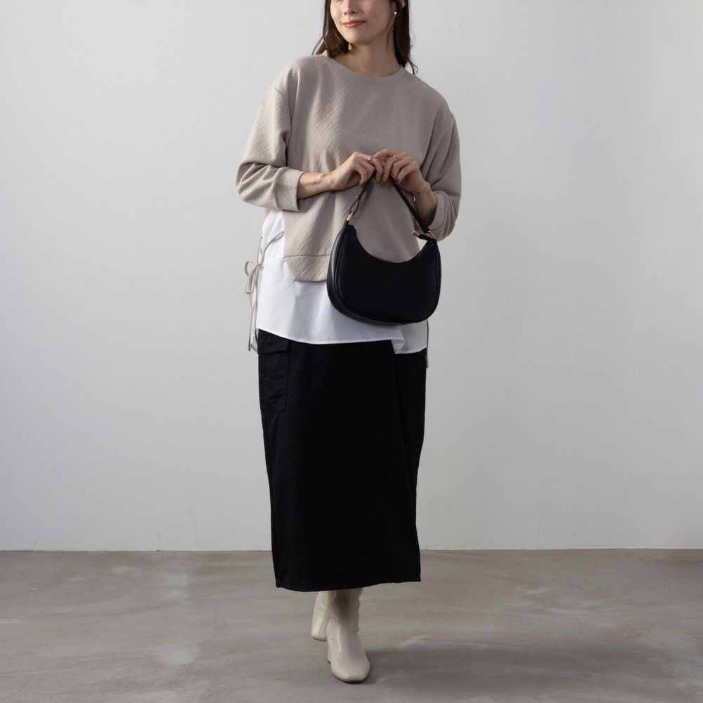 NAVY 時短フェイクレイヤードプルオーバー レディース商品画像-8