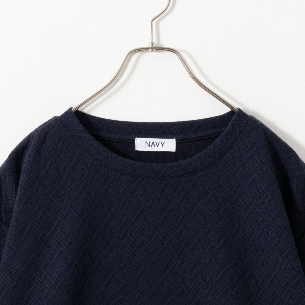 NAVY  時短フェイクレイヤードプルオーバー レディース商品画像-13