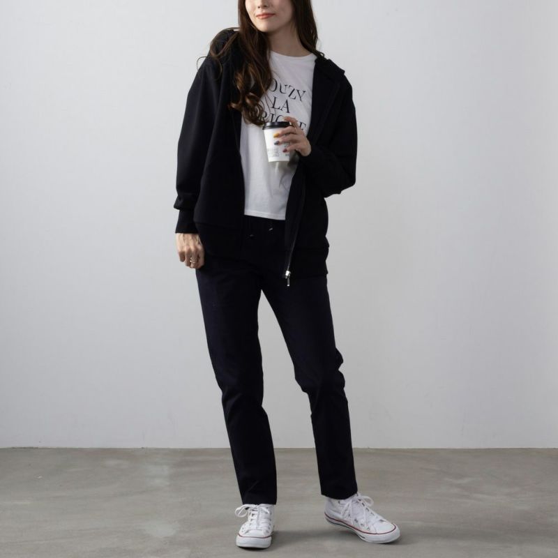 LOGOS PARK ストレッチテーパードパンツ レディース