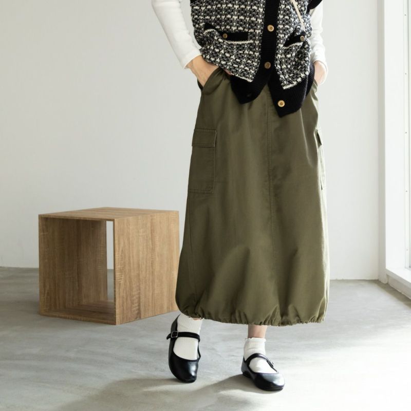 NAVY  カーゴスカート レディース商品画像-1