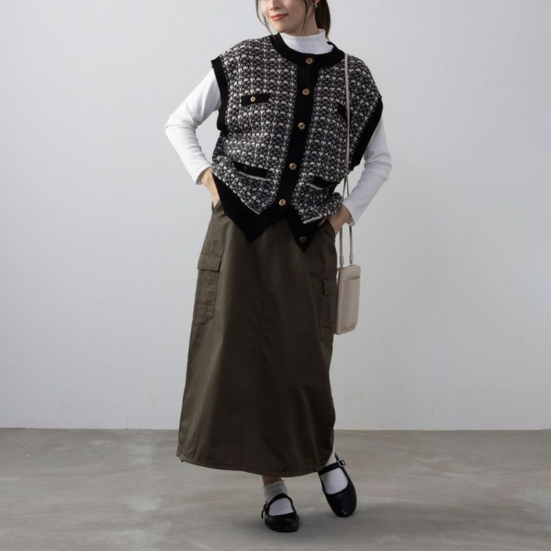 NAVY  カーゴスカート レディース商品画像-3