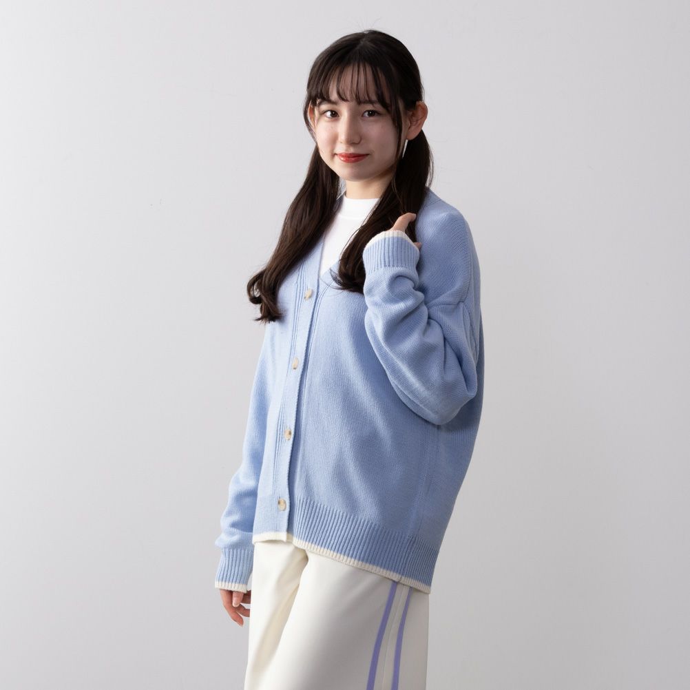 NAVY  ニットカーディガンアンサンブル キッズ商品サムネイル-1