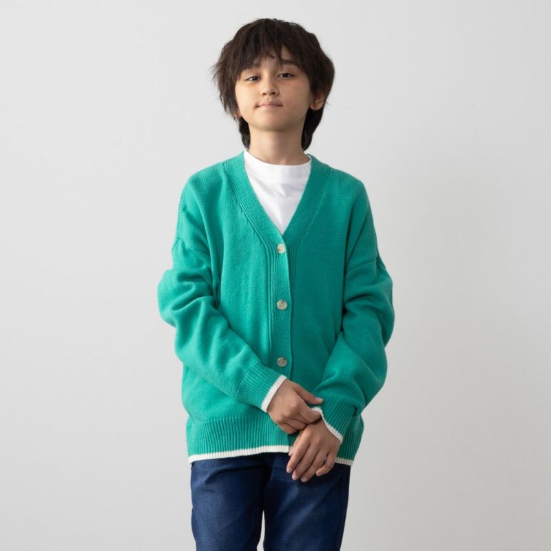 NAVY  ニットカーディガンアンサンブル キッズ商品画像-2