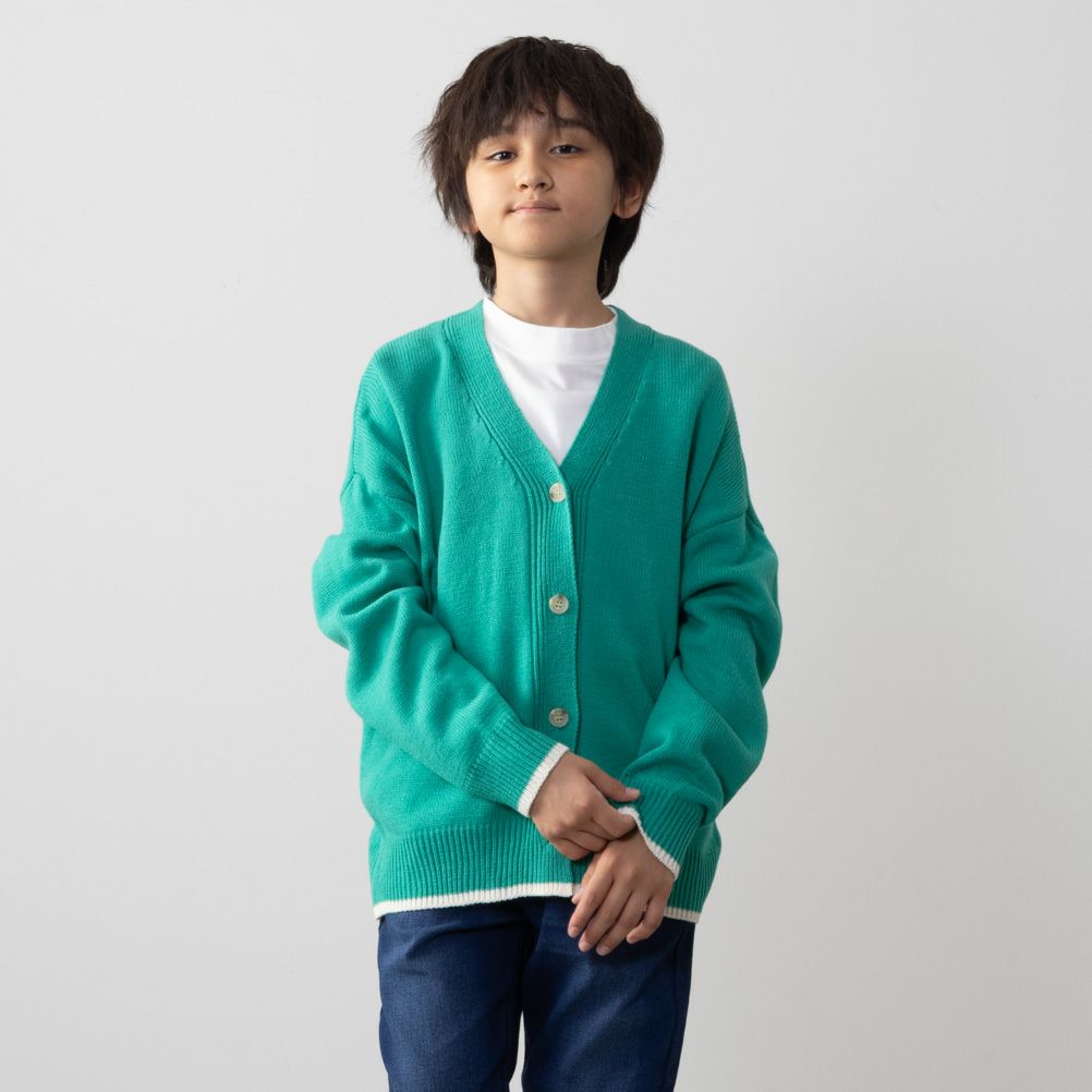 NAVY  ニットカーディガンアンサンブル キッズ商品画像-2