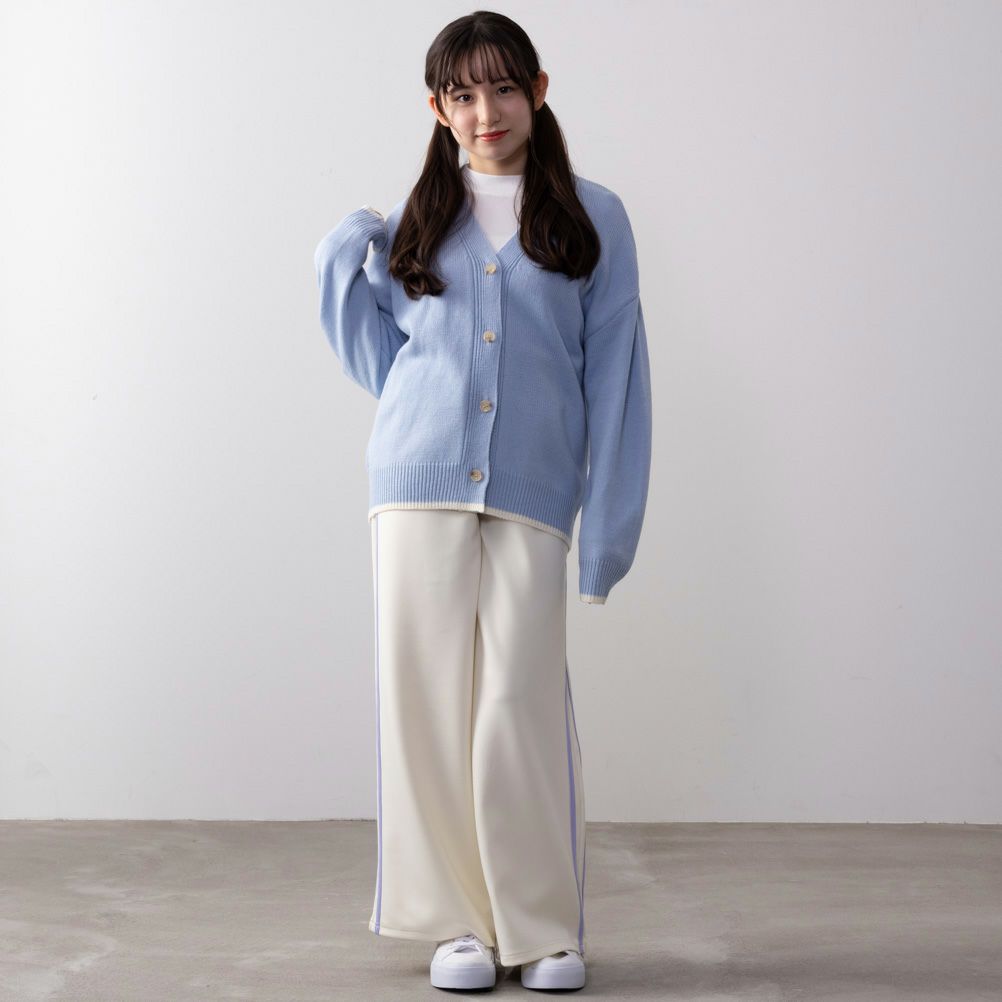 NAVY  ニットカーディガンアンサンブル キッズ商品サムネイル-4