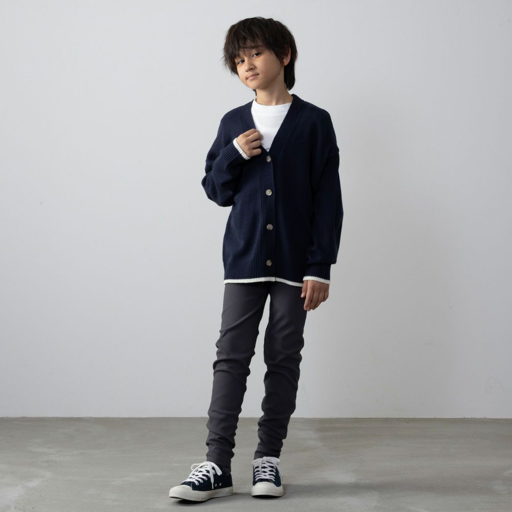 NAVY  ニットカーディガンアンサンブル キッズ商品サムネイル-6