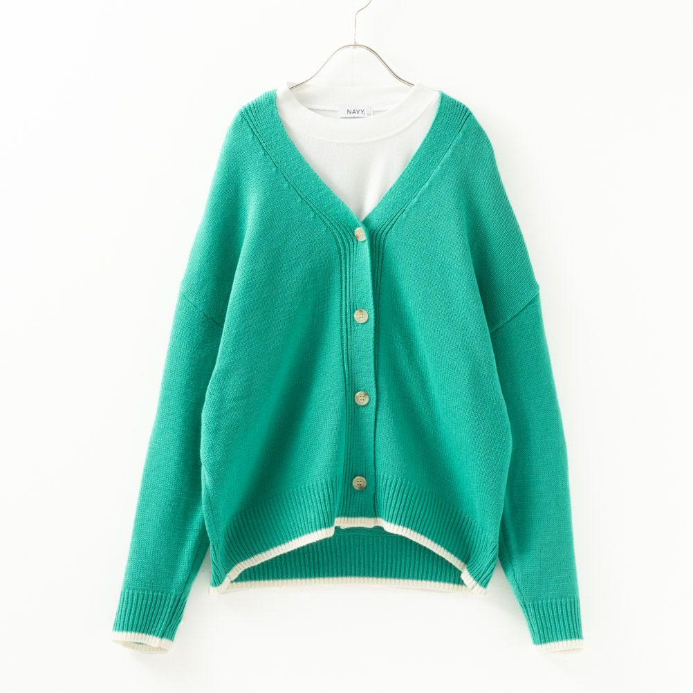 NAVY  ニットカーディガンアンサンブル キッズ商品画像-10