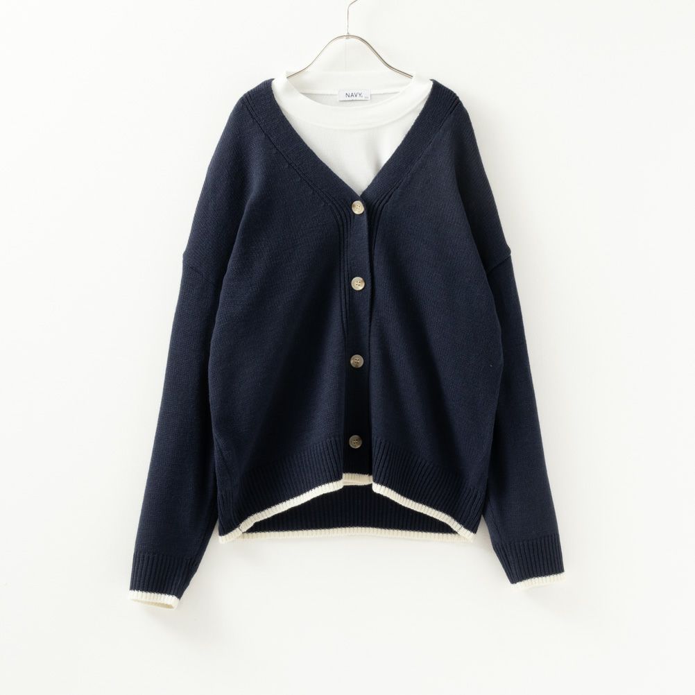 NAVY ニットカーディガンアンサンブル キッズ