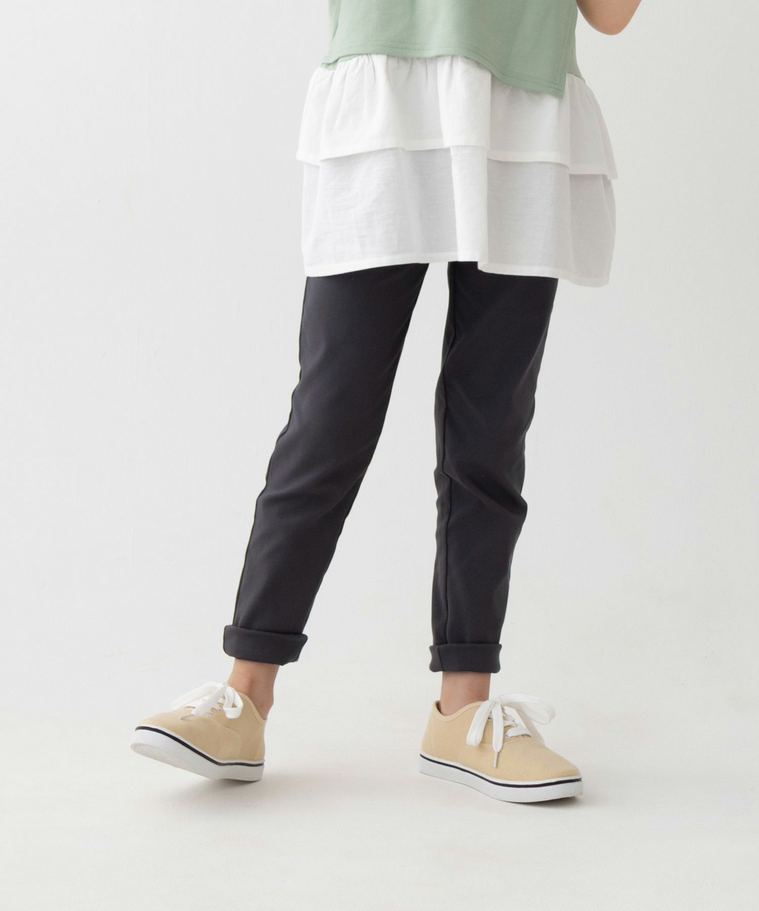 NAVY  ストレッチパンツ キッズ商品サムネイル-1