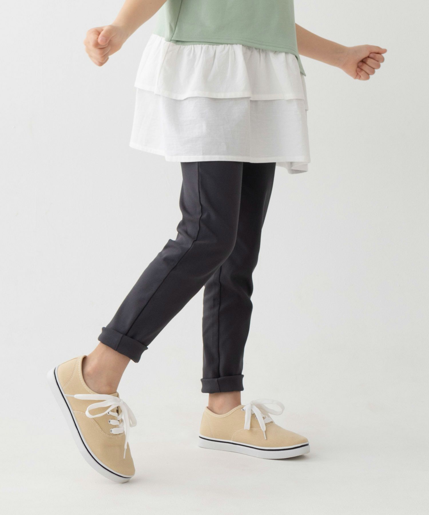NAVY  ストレッチパンツ キッズ商品サムネイル-3