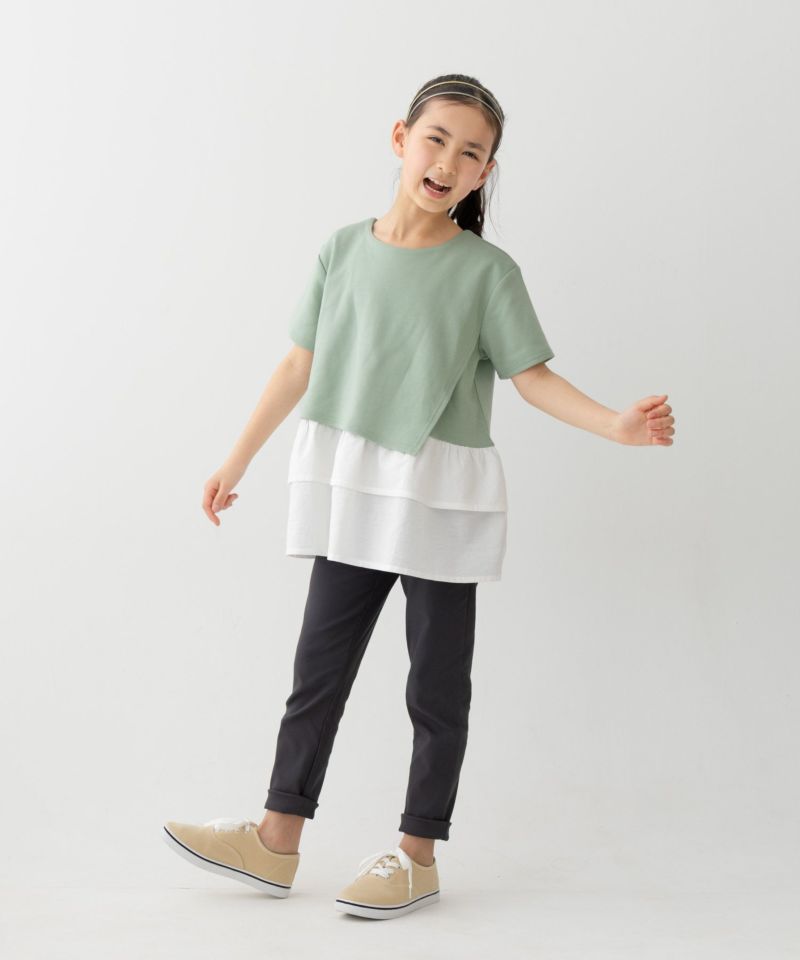   ネイビーDW5 ロングパンツ 140 twin-dimple_c-1614