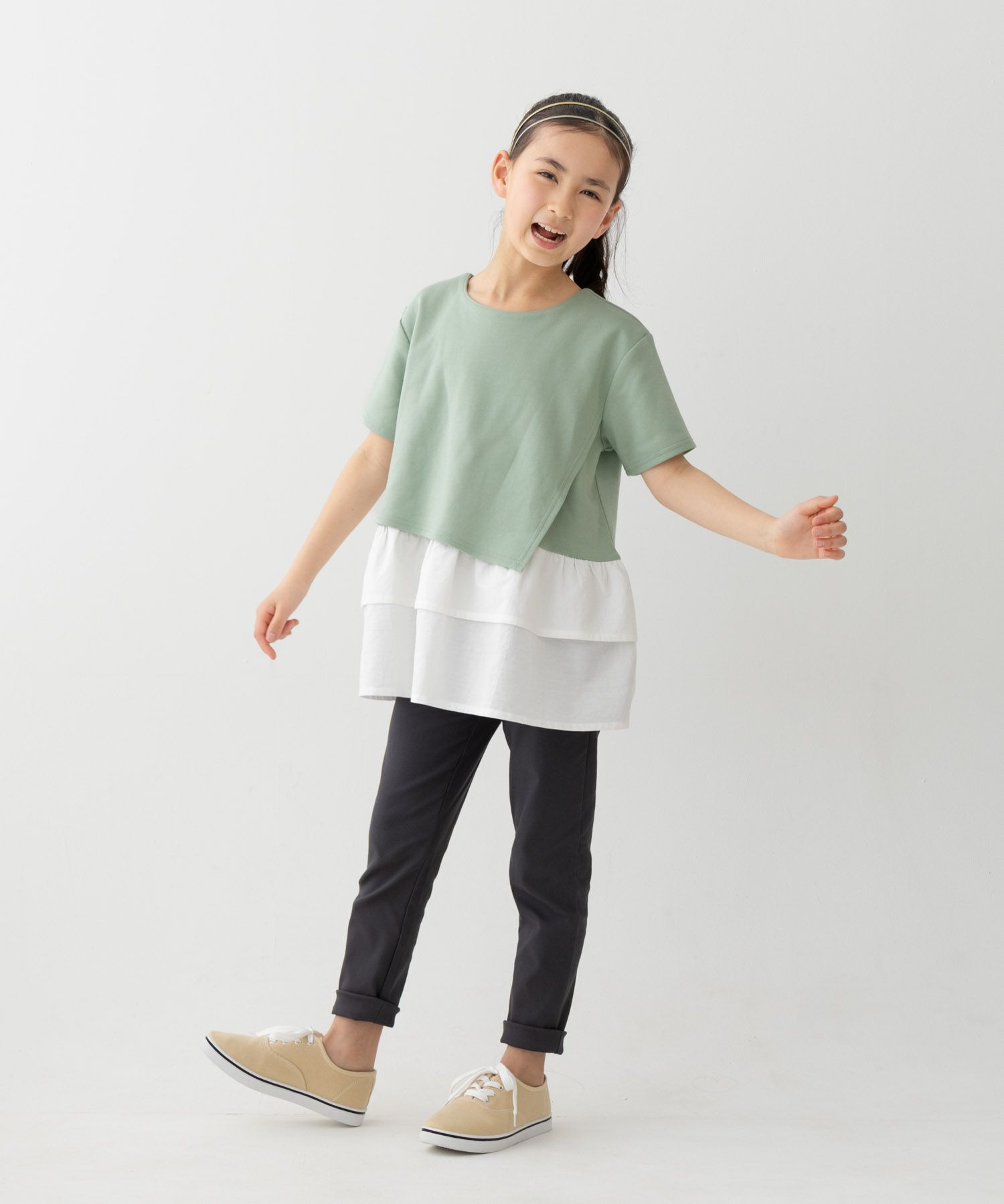 NAVY  ストレッチパンツ キッズ商品画像-6