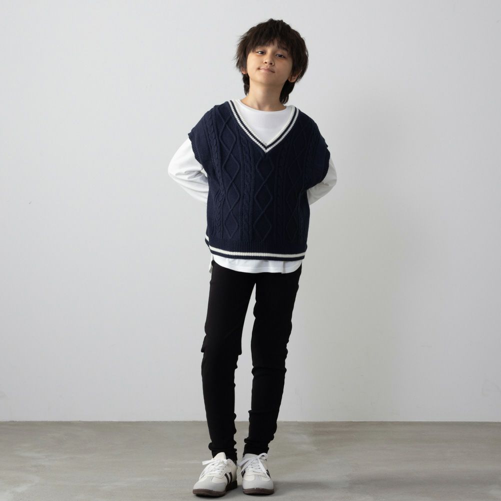 NAVY  ストレッチパンツ キッズ商品画像-11