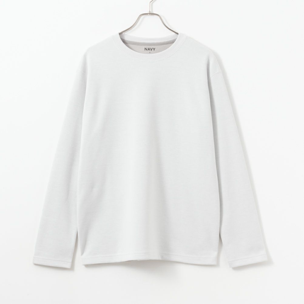 NAVY  ダブルフェイスロングスリーブTシャツ メンズ商品画像-1
