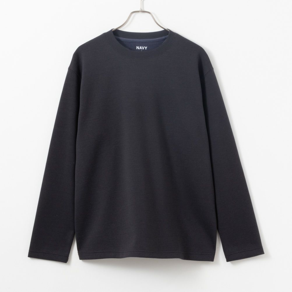 NAVY ダブルフェイスロングスリーブTシャツ メンズ