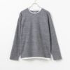 NAVY フェイクレイヤードクルーネック長袖Tシャツ メンズ商品サムネイル-2