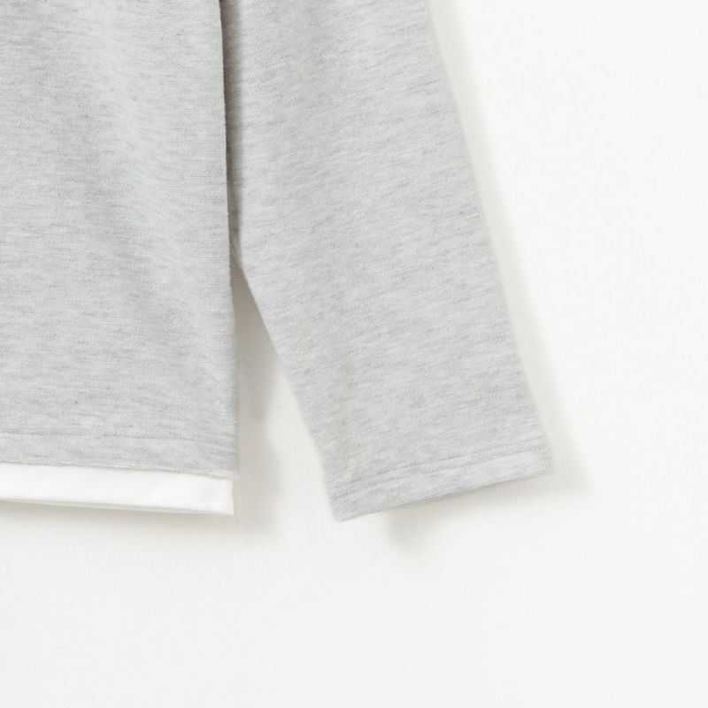 NAVY  フェイクレイヤードクルーネック長袖Tシャツ メンズ商品画像-6