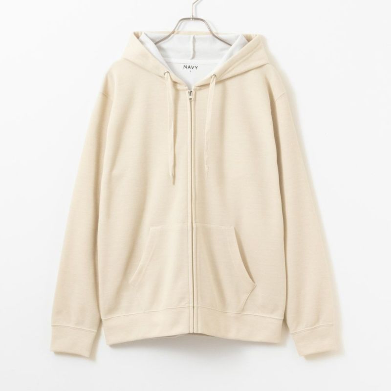 NAVY  ダブルフェイスジップアップパーカー メンズ商品画像-1