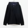 NAVY ダブルフェイスジップアップパーカー メンズ