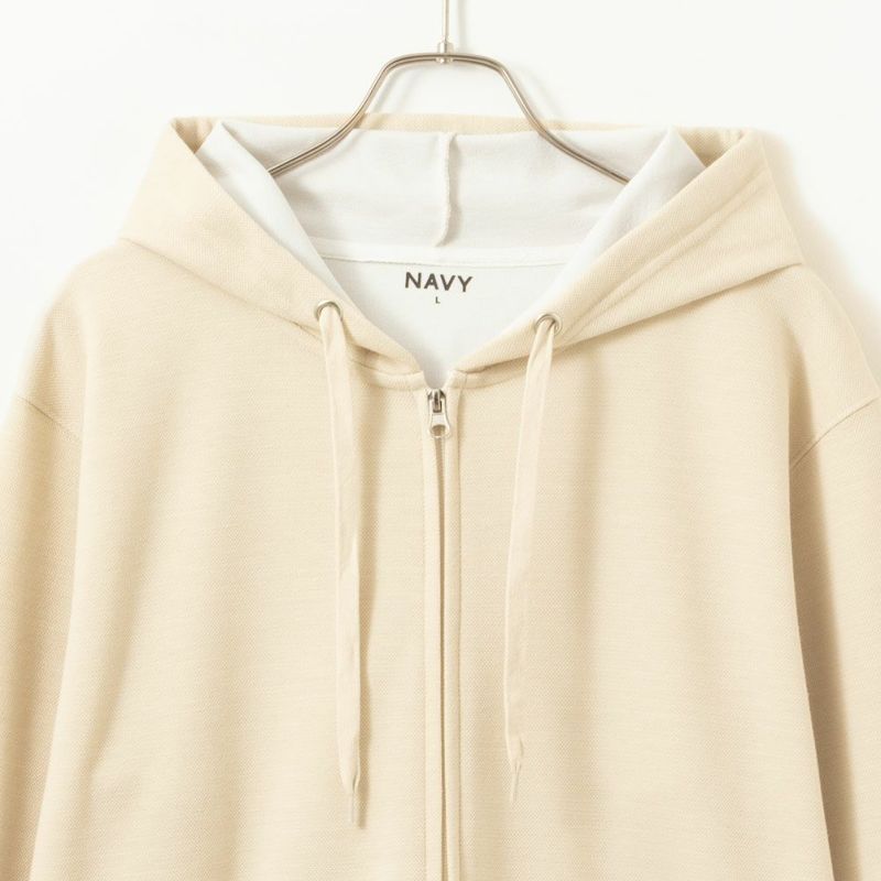 NAVY  ダブルフェイスジップアップパーカー メンズ商品画像-5