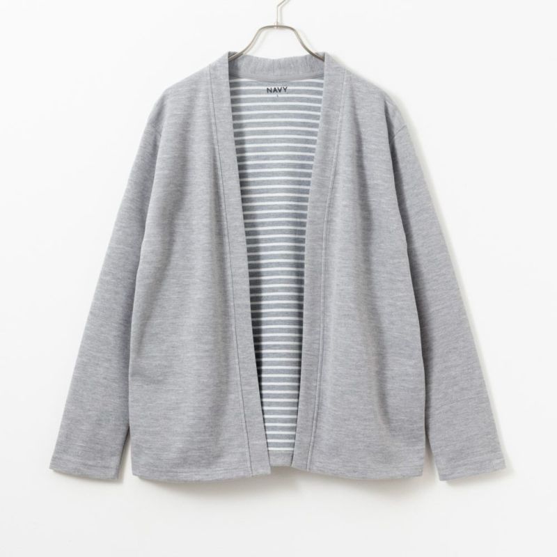 NAVY  ダブルフェイスカーディガン メンズ商品画像-1