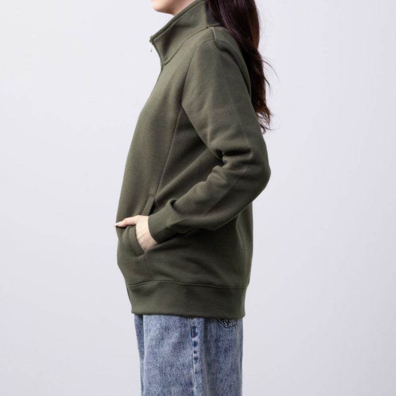 CLOTHES TRUCK  裏起毛スタンドジップジャケット レディース商品画像-6