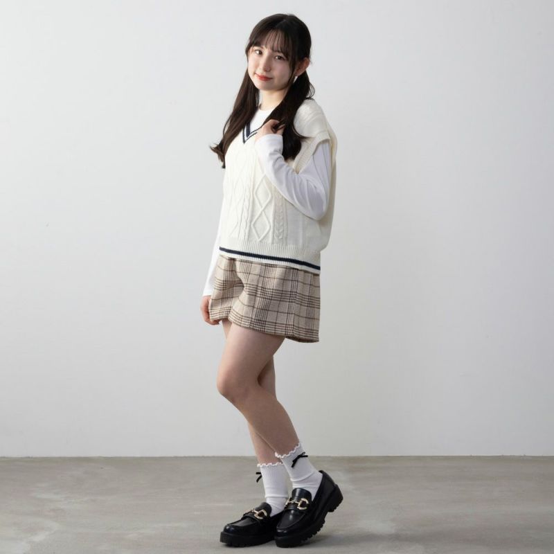 NAVY  ニットベストアンサンブル キッズ商品画像-5