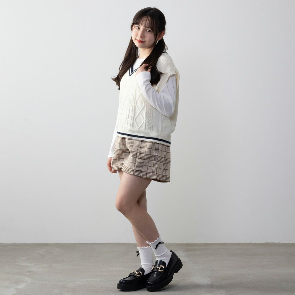 NAVY  ニットベストアンサンブル キッズ商品画像-5