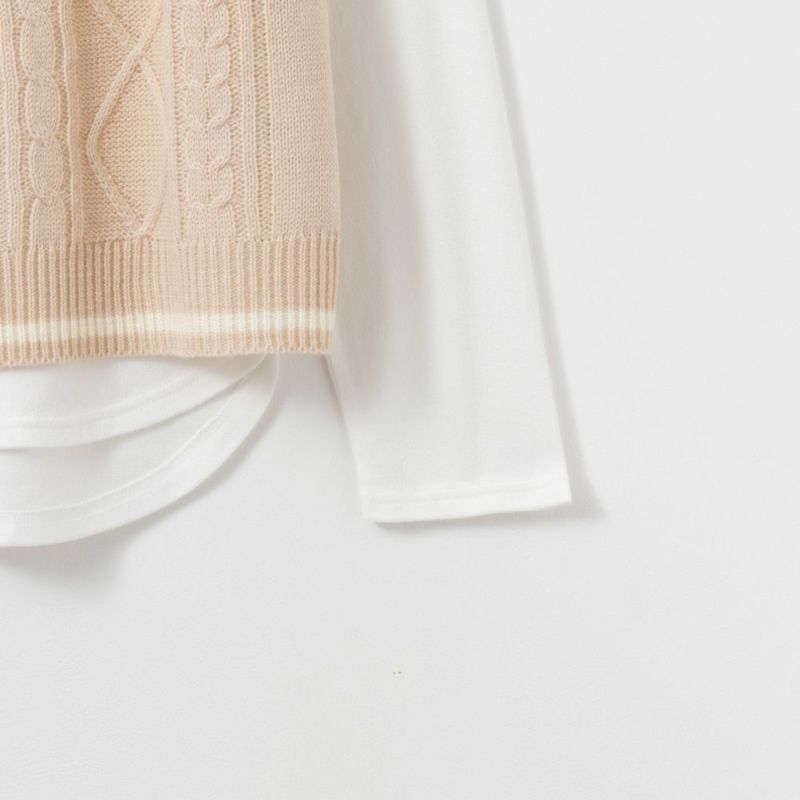 NAVY  ニットベストアンサンブル キッズ商品画像-13