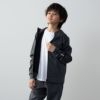NAVY ポンチ素材 ストレッチジップパーカー キッズ