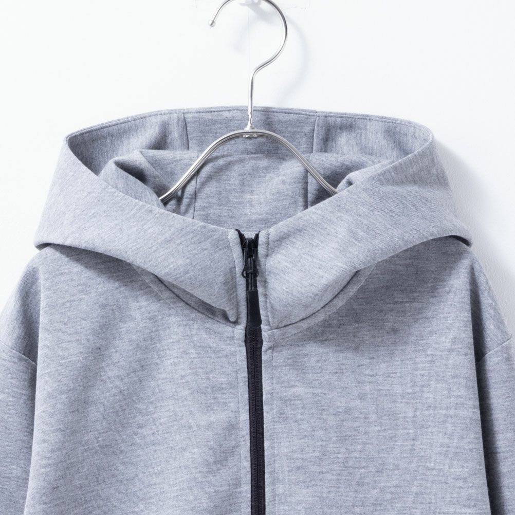 NAVY  ポンチ素材 ストレッチジップパーカー キッズ商品画像-12