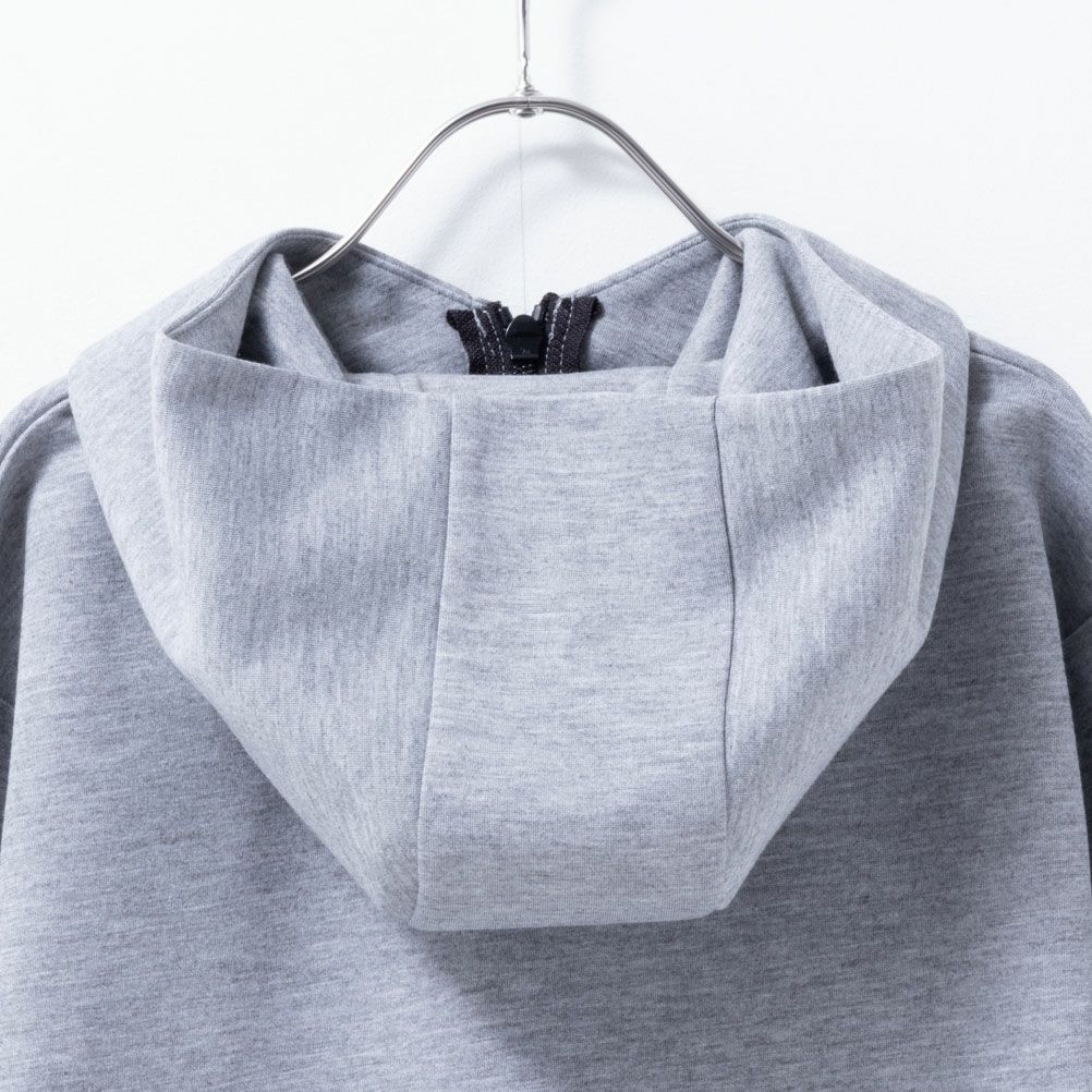 NAVY ポンチ素材 ストレッチジップパーカー キッズ